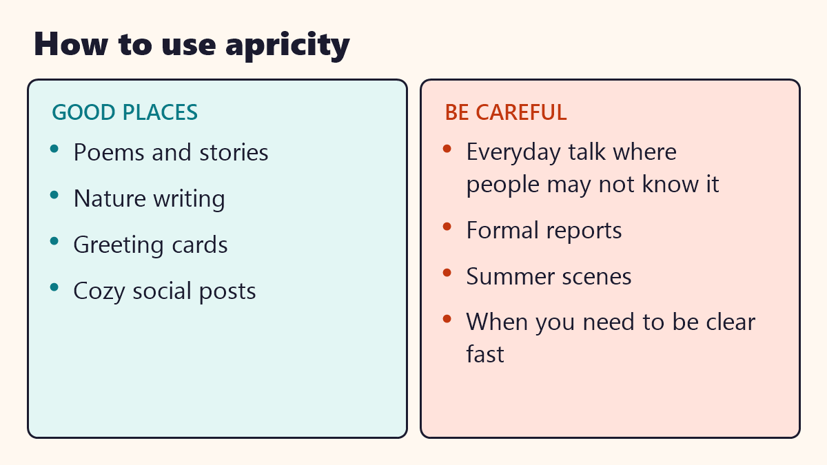 Infographic: How to use apricity