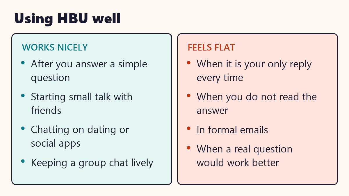 Infographic: Using HBU well