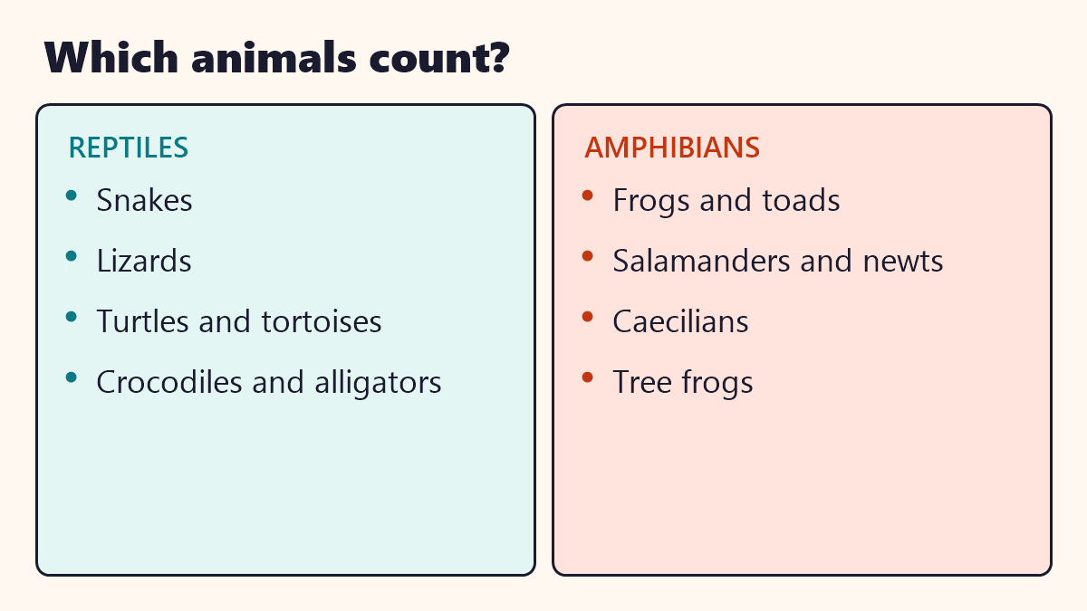 Infographic: Which animals count?