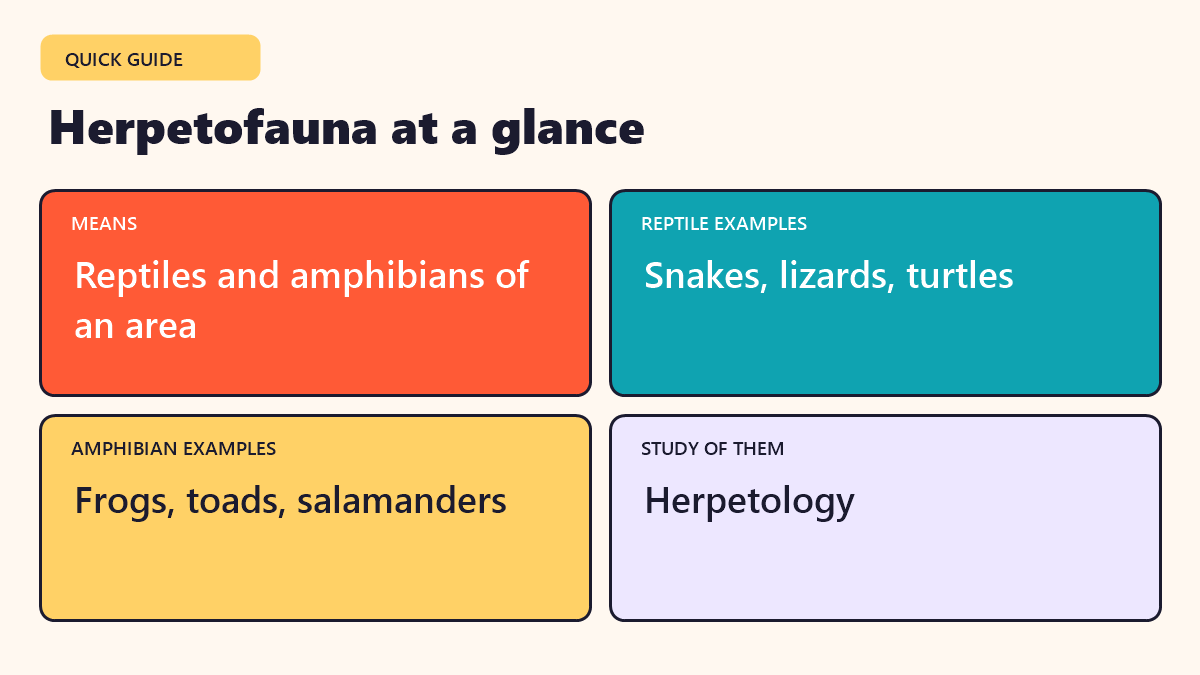 Infographic: Herpetofauna at a glance - quick facts