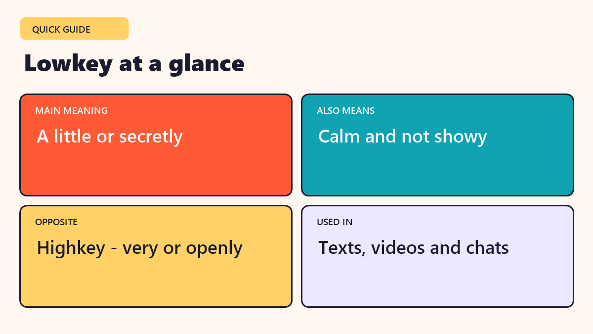 Infographic: Lowkey at a glance - quick facts
