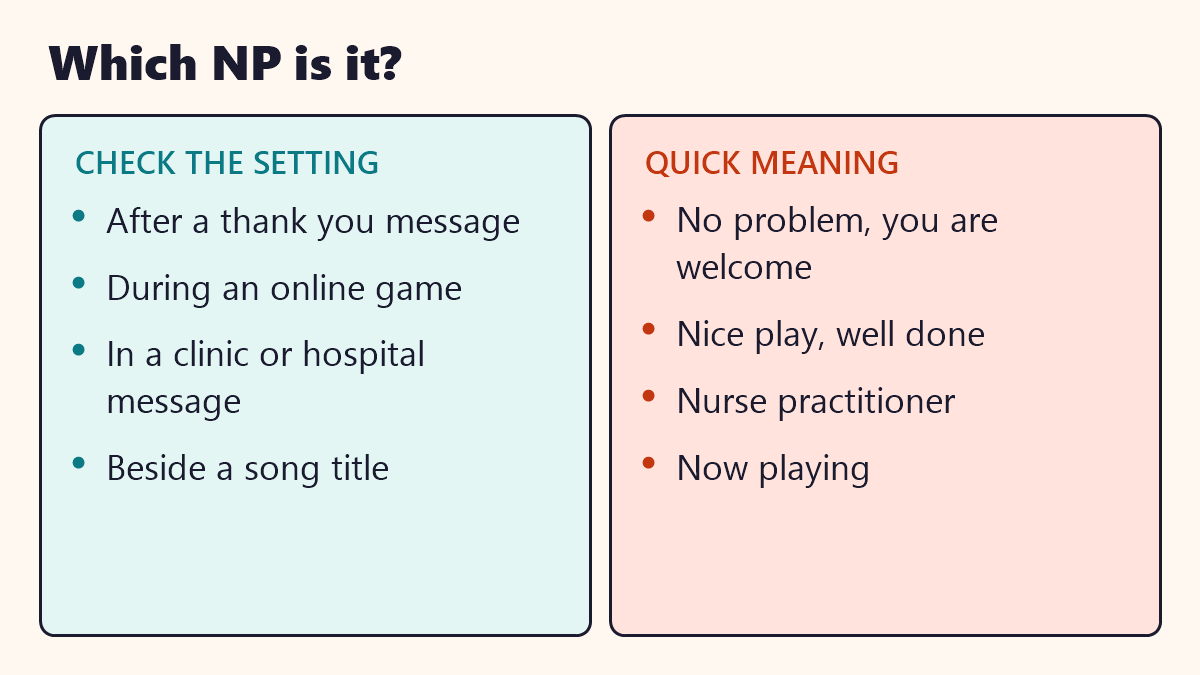 Infographic: Which NP is it?