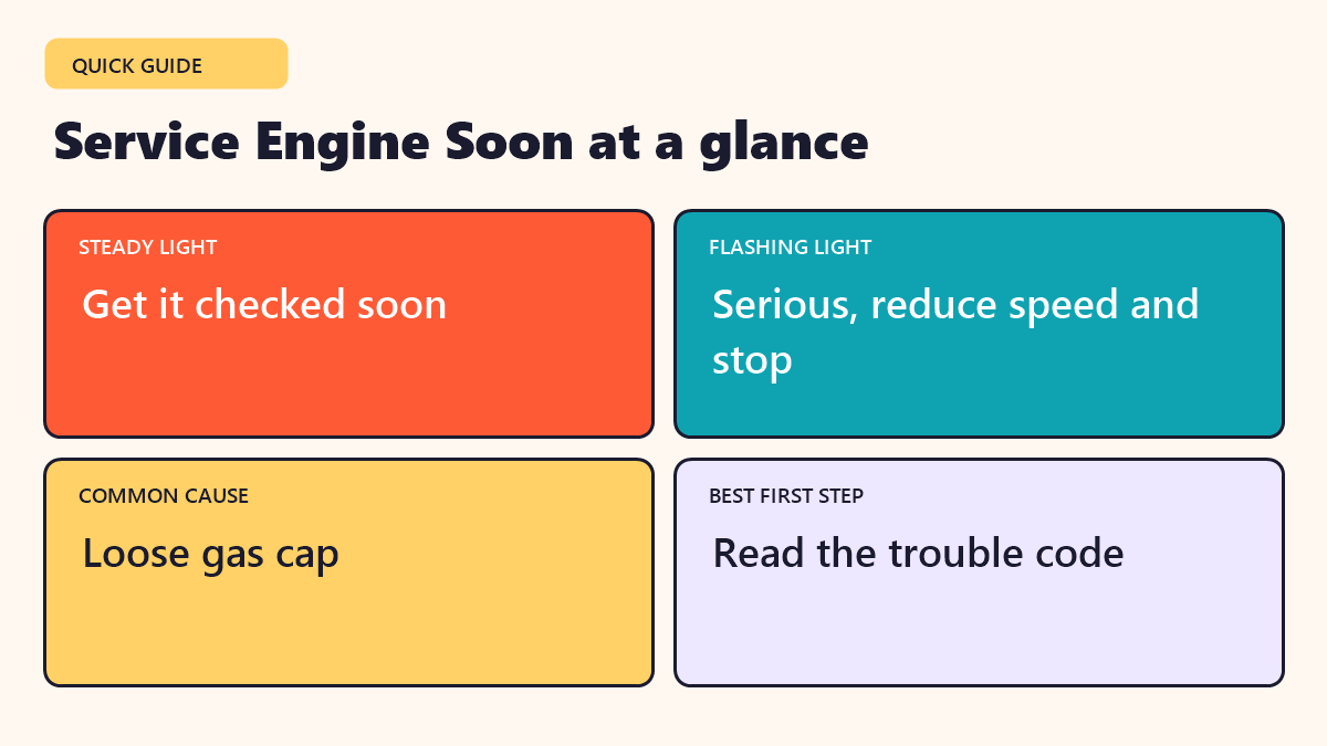 Infographic: Service Engine Soon at a glance - quick facts