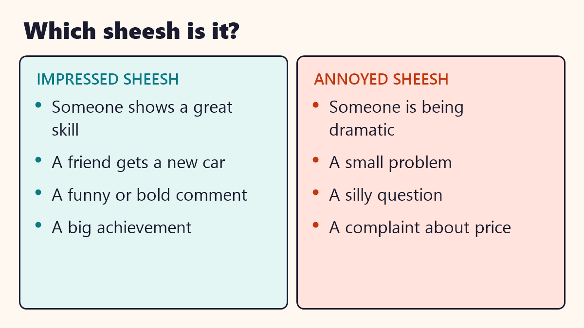 Infographic: Which sheesh is it?